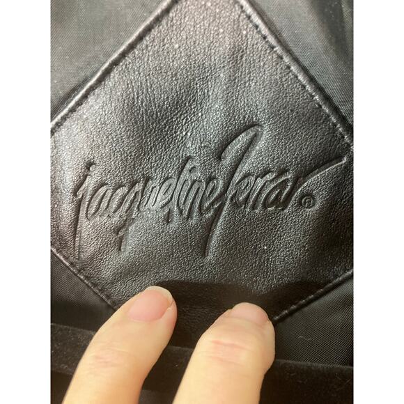 Leather Coat Black by Jacqueline Ferrar Size Petite Small - Picture 4 of 11